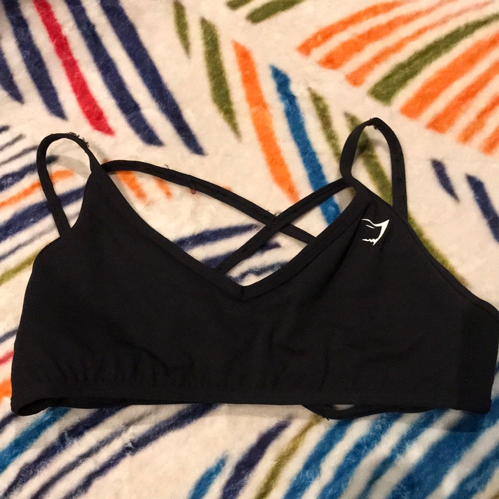 Gymshark Black Crossback Sports Bra